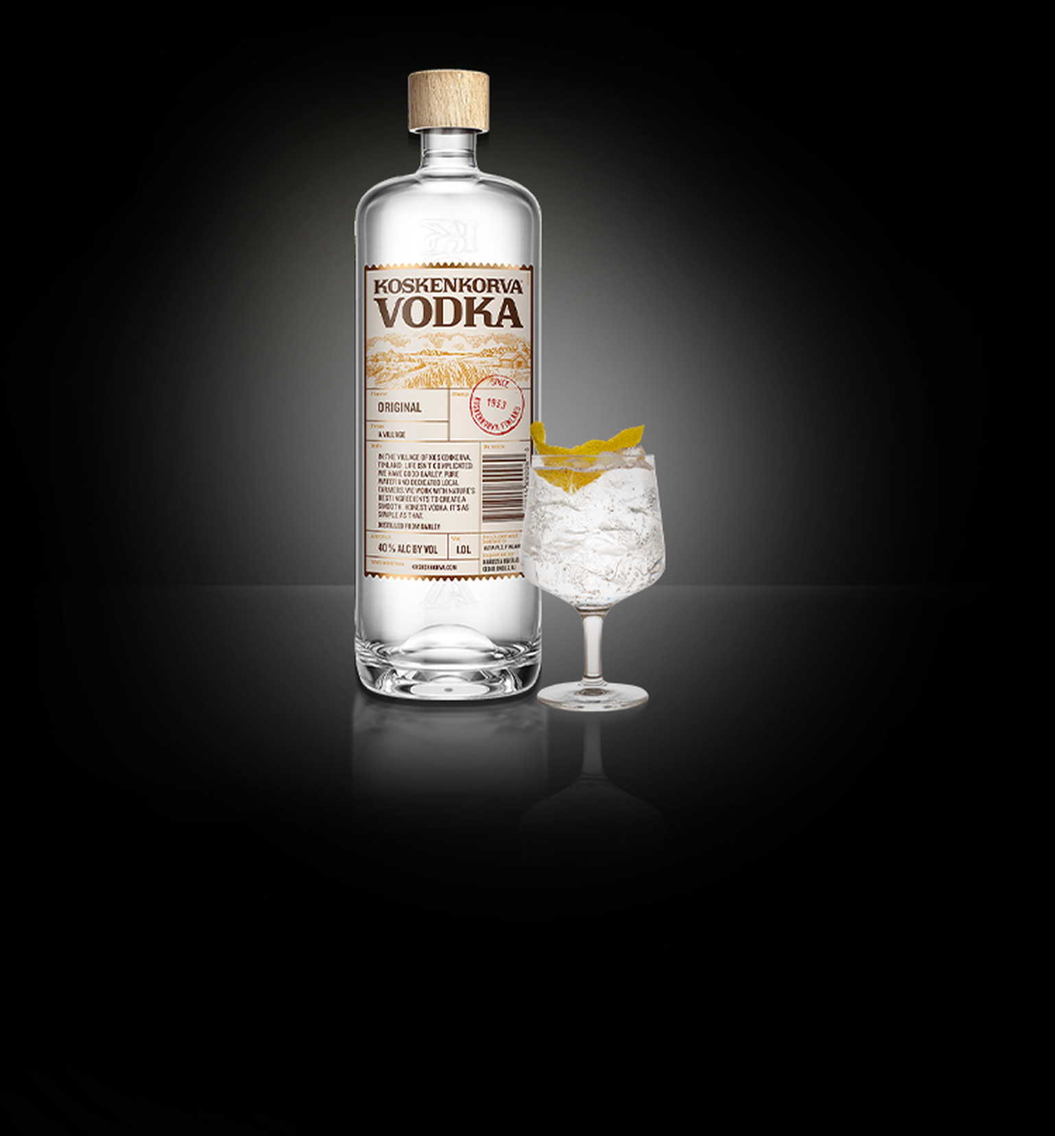 Koskenkorva Vodka Forest Tonic Cocktail
